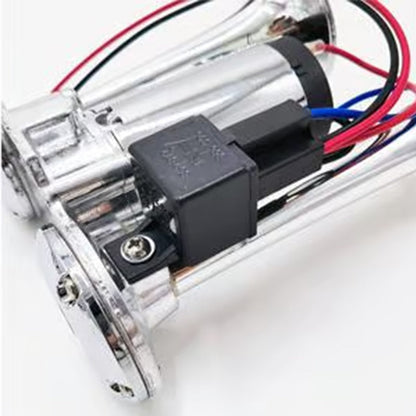 🚨 Train Air Horn 120dB – Fits Trucks, Cars & Boats | 12V/24V, Waterproof & Tool-Free Install 🚛🔊