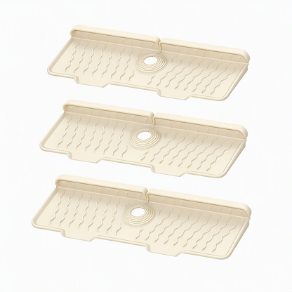 🚰 LIMITED‑TIME 50% OFF! 🌊 Silicone Faucet Splash Guard Mat – Self‑Draining Slope, Cuttable Collar & Sponge Caddy 🧼