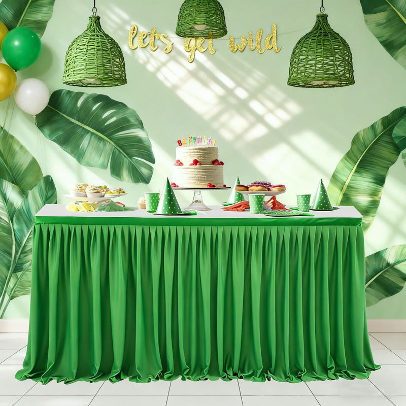 ⏳🔥LIMITED-TIME 50% OFF! ⏰Pleated Table Skirt for Events🌹