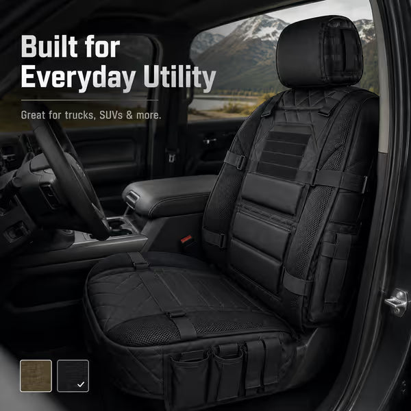 ⏳Time-Limited Special⏰Durable Tactical Truck Seat Cover ✨ Storage,Protection & All- Day Comfort