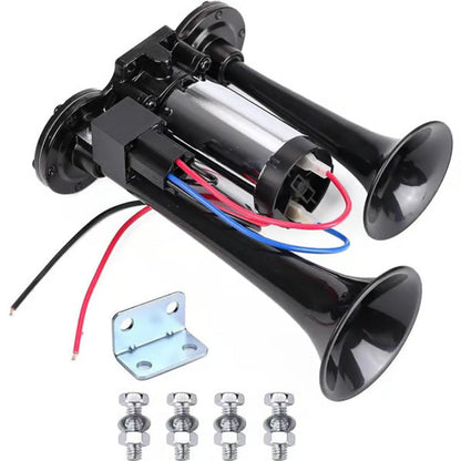 🚨 Train Air Horn 120dB – Fits Trucks, Cars & Boats | 12V/24V, Waterproof & Tool-Free Install 🚛🔊