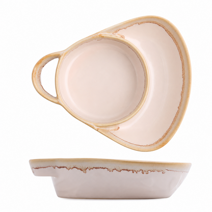 📢📢50% OFF !! ⏰Retro Ceramic Divided Baking Dish with Single Handle