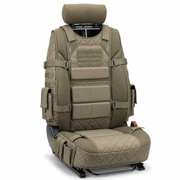 ⏳Time-Limited Special⏰Durable Tactical Truck Seat Cover ✨ Storage,Protection & All- Day Comfort