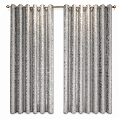 ⏳🔥LIMITED-TIME 50% OFF! ⏰✨ Geometric Jacquard Sheer Curtain – Light Filtering, Elegant, Durable 🕊️