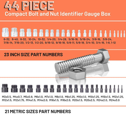 🔩 50% OFF! 🔥Nut & Bolt Thread Checker Kit – Quick Inspection for Fixed Bolts & Threaded Holes