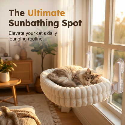 🐱🪟Foldable Suction Cat Window Hammock |Folds Flat Against the Window When Not in Use☁️