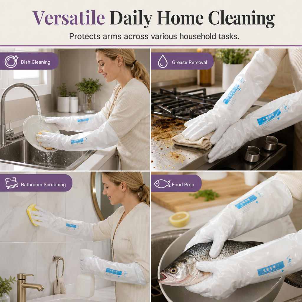 🧤🧼✨ Disposable Long Chemical Safety Gloves – Durable & Protective 🛡️✨