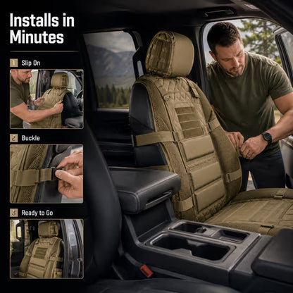 ⏳Time-Limited Special⏰Durable Tactical Truck Seat Cover ✨ Storage,Protection & All- Day Comfort