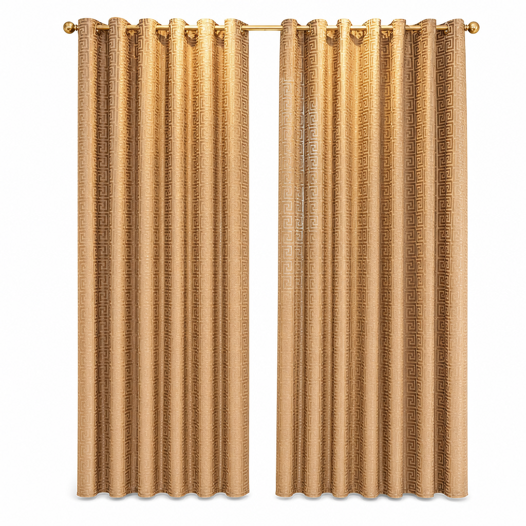 ⏳🔥LIMITED-TIME 50% OFF! ⏰✨ Geometric Jacquard Sheer Curtain – Light Filtering, Elegant, Durable 🕊️