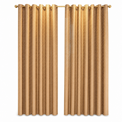 ⏳🔥LIMITED-TIME 50% OFF! ⏰✨ Geometric Jacquard Sheer Curtain – Light Filtering, Elegant, Durable 🕊️