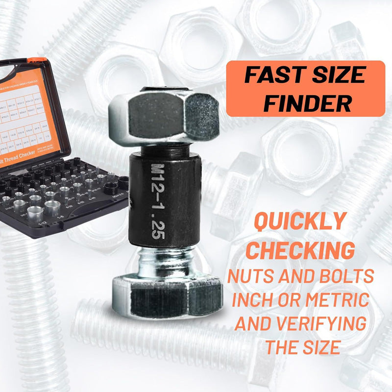 🔩 50% OFF! 🔥Nut & Bolt Thread Checker Kit – Quick Inspection for Fixed Bolts & Threaded Holes