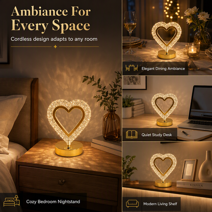 💎 LIMITED-TIME 50% OFF! ⚡ Geometric Crystal Night Light – Touch, Rechargeable, Romantic ✨