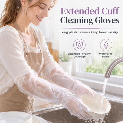 🧤🧼✨ Disposable Long Chemical Safety Gloves – Durable & Protective 🛡️✨