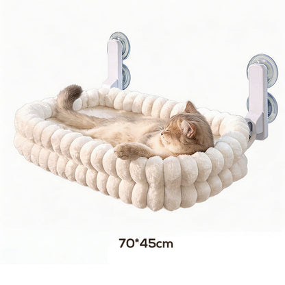 🐱🪟Foldable Suction Cat Window Hammock |Folds Flat Against the Window When Not in Use☁️
