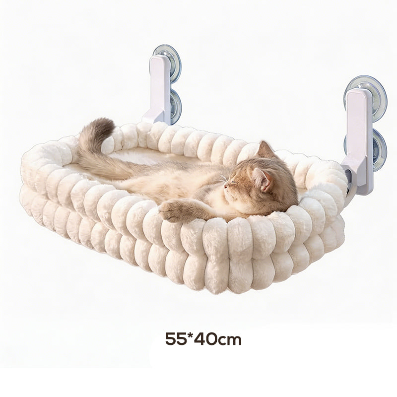 🐱🪟Foldable Suction Cat Window Hammock |Folds Flat Against the Window When Not in Use☁️