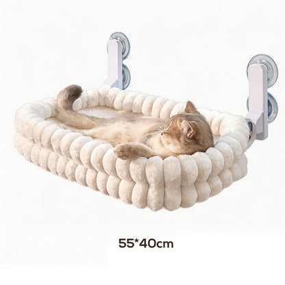 🐱🪟Foldable Suction Cat Window Hammock |Folds Flat Against the Window When Not in Use☁️