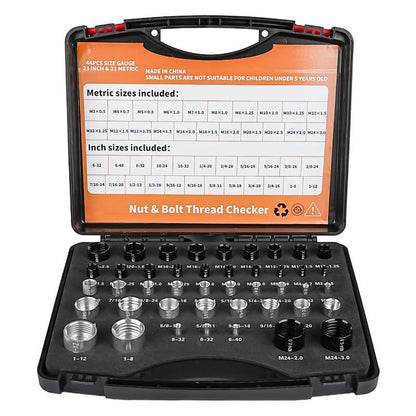 🔩 50% OFF! 🔥Nut & Bolt Thread Checker Kit – Quick Inspection for Fixed Bolts & Threaded Holes