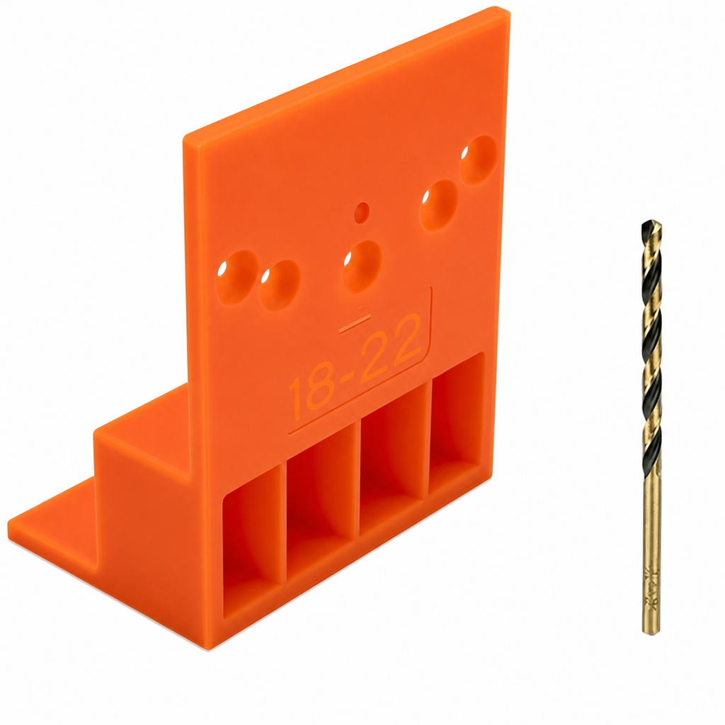 ⏳Time-Limited Special⏰Wardrobe Cabinet Side Filler Panel Installation Locator and Stepped Positioning Plate for Precise Hole Alignment
