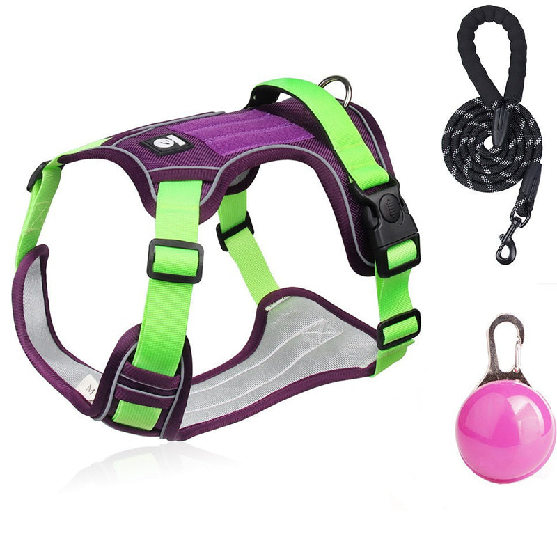 🐶 LED No-Pull Dog Harness Kit with Leash – Safer, More Comfortable Walks Day & Night