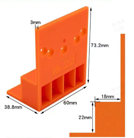 ⏳Time-Limited Special⏰Wardrobe Cabinet Side Filler Panel Installation Locator and Stepped Positioning Plate for Precise Hole Alignment