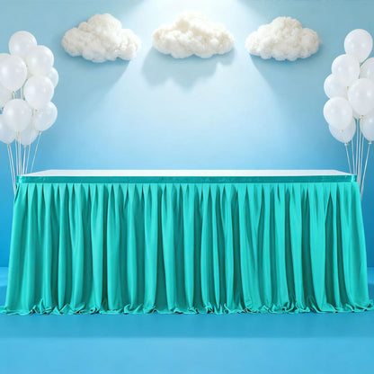 ⏳🔥LIMITED-TIME 50% OFF! ⏰Pleated Table Skirt for Events🌹