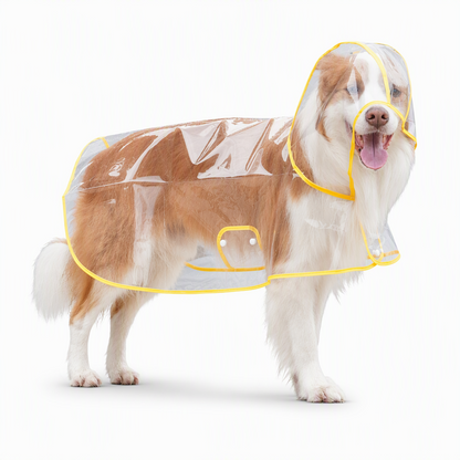 🌧️ LIMITED-TIME 50% OFF! 🐾 Transparent Waterproof Dog Raincoat – Clear Hood, Adjustable Fit, Multi-size 🐶