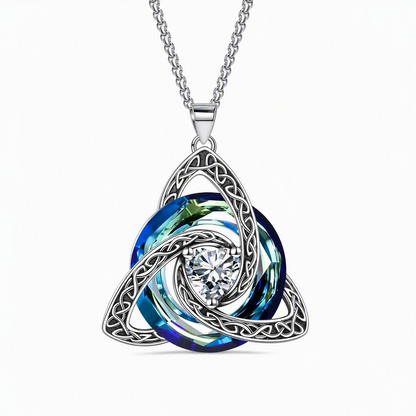 ⏳🔥LIMITED-TIME 50% OFF! ⏰Women's Celtic Knot Birthstone Pendant Necklace🌀📿